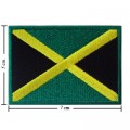 Jamaica Nation Flag Style-1 Embroidered Sew On Patch