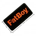 Harley Davidson FatBoy Embroidered Iron On Patch