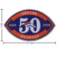 Denver Broncos Anniversary Style-1 Embroidered Iron On Patch