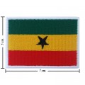 Ghana Nation Flag Style-1 Embroidered Iron On Patch