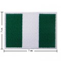 Nigeria Nation Flag Style-1 Embroidered Iron On Patch