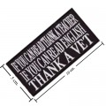 If You Can Read Thank A Teacher, If You Can Read English Thank A Vet Embroidered Iron On Patch