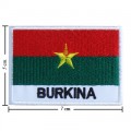 Burkina Faso Nation Flag Style-2 Embroidered Iron On Patch