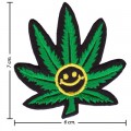Marijuana Leaf Style-5 Embroidered Iron On Patch