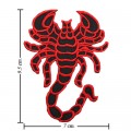 Scorpion Sign Style-2 Embroidered Iron On Patch