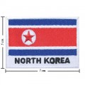 North Korea Nation Flag Style-2 Embroidered Iron On Patch