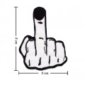 Finger Attitude Sign Style-2 Embroidered Iron On Patch