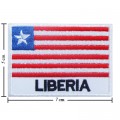 Liberia Nation Flag Style-2 Embroidered Iron On Patch