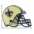 New Orleans Saints Helmet Style-1 Embroidered Iron On Patch