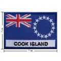 Cook Islands Nation Flag Style-2 Embroidered Iron On Patch