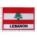 Labanon Nation Flag Style-2 Embroidered Iron On Patch