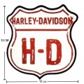 Harley Davidson Reflective H-D Road Sign Patch Embroidered Iron On Patch