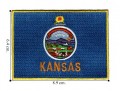Kansas State Flag Embroidered Iron On Patch