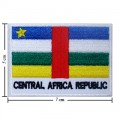 Central African Nation Rep Flag Style-2 Embroidered Iron On Patch