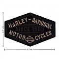 Harley Davidson Archaic Embroidered Iron On Patch