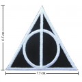 Harry Potter Deathly Hallows Symbol Embroidered Iron On Patch
