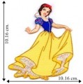 Princess Snow White Embroidered Iron On Patch