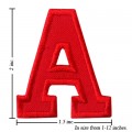 Alphabet A Style-3 Embroidered Iron On Patch