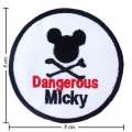 Dangerous Micky Mouse Embroidered Iron On Patch