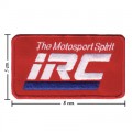 IRC Motorcycle Tire Style-1 Embroidered Iron On Patch