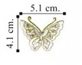 Butterfly Style-14 Embroidered Iron On Patch
