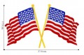 American Flag Style-2 Embroidered Iron On Patch