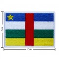 Central African Nation Rep Flag Style-1 Embroidered Iron On Patch