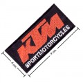 KTM Motorcycles Style-1 Embroidered Iron On Patch