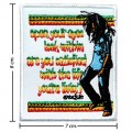 Bob Marley A Reggae Ska Band Style-1 Embroidered Iron On Patch