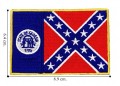 Georgia State Flag Style-2 Embroidered Iron On Patch