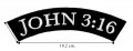 John 3:16 Embroidered Iron On Patch