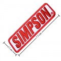 Simpson Racing Style-1 Embroidered Iron On Patch