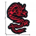 Red Dragon Style-1 Embroidered Iron On Patch