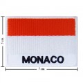 Monaco Nation Flag Style-2 Embroidered Iron On Patch