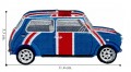 British Flag Car Embroidered Iron On Patch