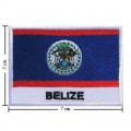 Belize Nation Flag Style-2 Embroidered Iron On Patch