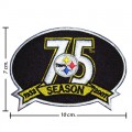 Pittsburgh Steelers 75th Season Embroidered Iron On Patch