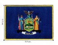 New York State Flag Embroidered Iron On Patch