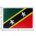 Saint Kitts And Nevis Nation Flag Style-1 Embroidered Iron On Patch