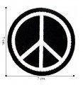 Peace Symbol Style-2 Embroidered Iron On Patch