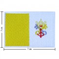 Vatican Nation Flag Style-1 Embroidered Iron On Patch