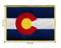 Colorado State Flag Embroidered Iron On Patch