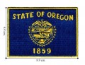 Oregon State Flag Embroidered Iron On Patch