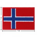 Svalbard And Janmayen Nation Flag Style-1 Embroidered Iron On Patch