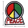 Peace Sign Style-3 Embroidered Iron On Patch