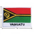 Vanuatu Nation Flag Style-2 Embroidered Iron On Patch