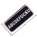 ABCDEFUCKU Embroidered Iron On Patch