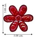Colored Daisy Style-12 Embroidered Iron On Patch